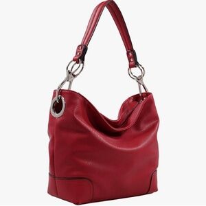 Soft Vegan Leather Hobo Handbag